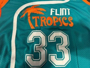 Jackie Moon #33 Stitched Flint Tropics Semi Pro Men's Basketball Jersey Small - Picture 1 of 6