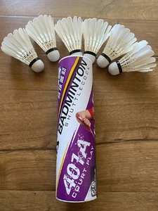 DHS 401 Badminton Federball Röhre 6 Stück - BRANDNEU - Bild 1 von 4