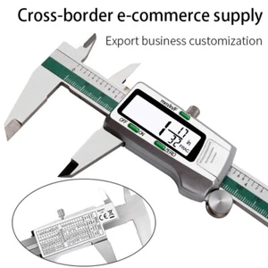 6.0" 0–150 mm LCD Digital Electronic Vernier Caliper Gauge Steel Micrometer US - Picture 1 of 10