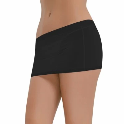 Damen Minirock Transparent Kurz Mini Rock Bodycon Stretch Dessous Unterwäsche - Bild 1 von 3