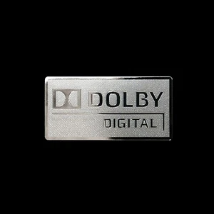 Dolby Digital Logo Metalowa naklejka naklejka (srebrna) - Zdjęcie 1 z 6