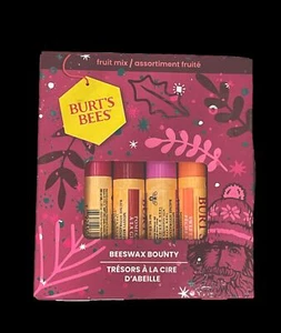 Burt's Bees Beeswax Bounty Fruit Mix Lip Balm Holiday Gift Set Limited Edition - Picture 1 of 2