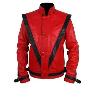 M-J Thriller Jackson Real Leather Jacket - Picture 1 of 4