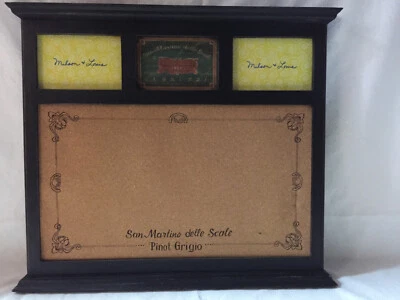 Bulletin Board Milson & Louis Pinot Grigio Picture Frame Cork Board Wood Frame - Image 1 of 4