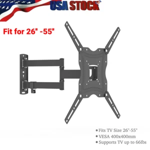 TV Wall Mount Bracket Swivel LCD Screen Stand Holder 26 32 36 37 40 42 46 50 55 - Picture 1 of 12