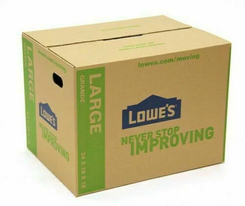 Lowes 1211258 Cardboard Moving Box - Size L