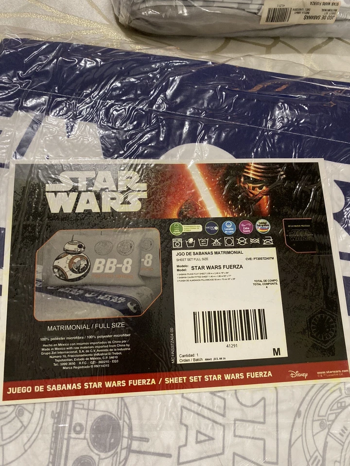 Комплект простыней Star Wars полный размер - Изображение 1 из 1