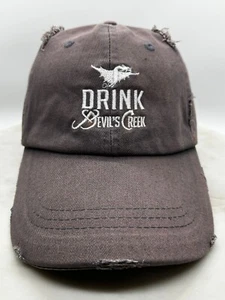 Drink Devil’s Creek Kappe Mütze Erwachsene verstellbar abgenutzt verfärbt grau Baumwolle - Bild 1 von 7
