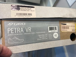 New Giro Petra VR MTB Bike Shoes EU42 Women's 10 Black Lime 2-Bolt SPD Vibram - Picture 1 of 8
