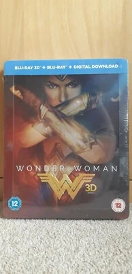 Wonder Woman 3D Steelbook blu ray and digital download Brand New and Sealed - Image 1 of 2