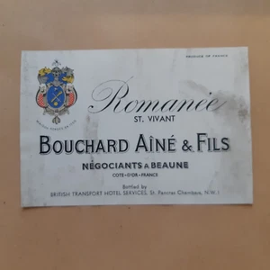 etiquette originale Romanée-Saint-Vivant .... Wein Etikett - Bild 1 von 1