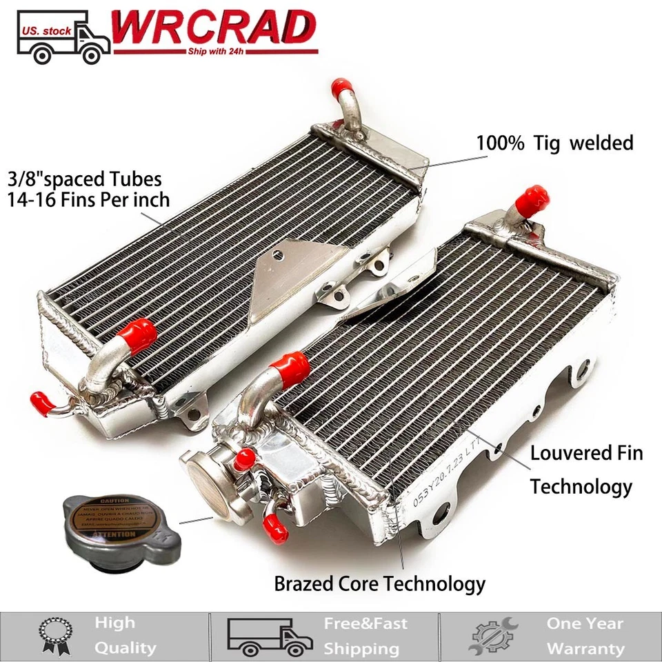 Radiador de aluminio para Kawasaki KX450F KX450 F KX 450F 2010-2015 2012 2013 2014 Foto 1 de 4