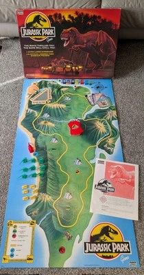 Jurassic Park 1992 Vintage Board Game By Parker Complete - Image 1 of 4