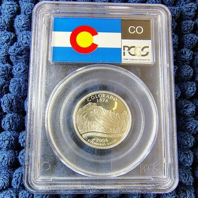 2006-S Silver Proof Colorado Statehood Quarter -90% Silver- PCGS PR 70 DCAM - Image 1 of 4