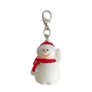 Versatile Snowman Cellphone Charm Handmade Keychain Ornament for Bags and Keys - Zdjęcie 1 z 8