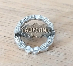Broche prendedor de solapa del estado de California vintage - Imagen 1 de 3