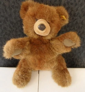 STEIFF MOLLY TEDDY BEAR Austria Golden Brown Fur Vintage 1980s w/Ear Tag 0330/32 - Picture 1 of 9