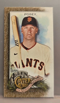 2022 Topps Allen & Ginter #77 Buster Posey Gold Mini Giants Card - Image 1 of 2