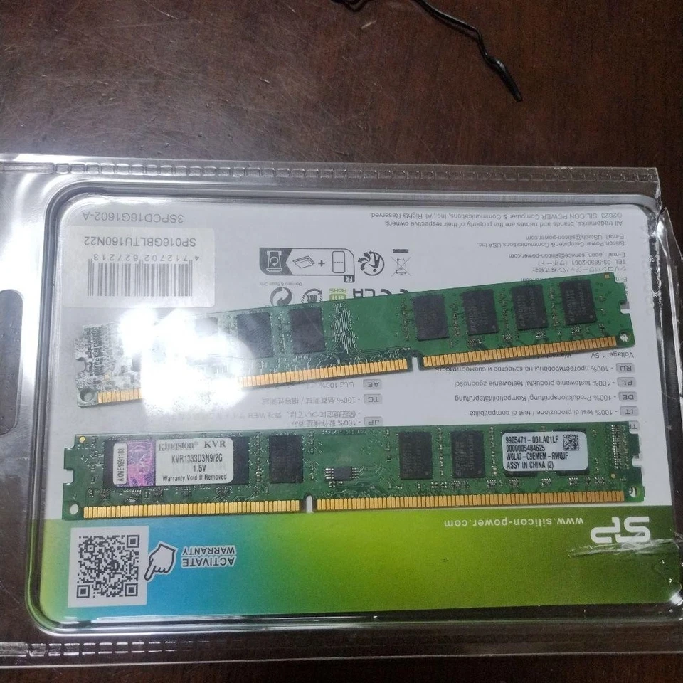 Kingston 4GB DDR3 PC3-10600 Memory 2x 2GB Modules RAM Used - Image 1 of 1