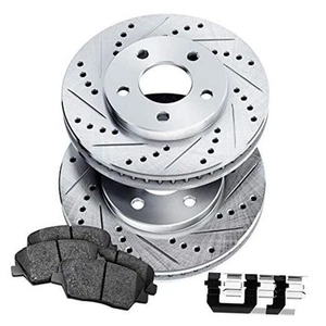 PowerSport Rear Brakes and Rotors Kit |Rear Brake Pads| Brake Rotors and Pads| - Picture 1 of 7