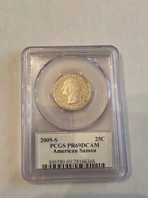 2009-S Clad American Samoa Quarter - PCGS PR69DCAM - Image 1 of 2
