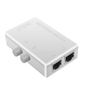 RJ45-Netzwerk-, 2-Port-LAN-Ethernet-Netzwerk-Box-Umschalter, RJ45-Splitter,9430 - Photo 1/8
