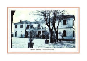 #413 Stampa 29,6 CM. x 20,9 Cm. Settimo Torinese - Stazione Ferroviaria - Picture 1 of 1