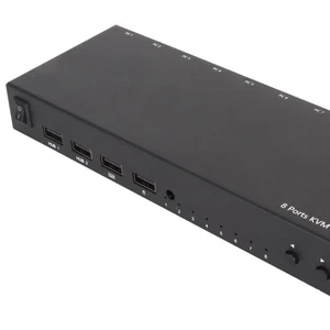USB KVM Switch 8 Ports 4K 30Hz 3D 1080P DDC Function Remote Control HD KVM S NEW - Afbeelding 1 van 12