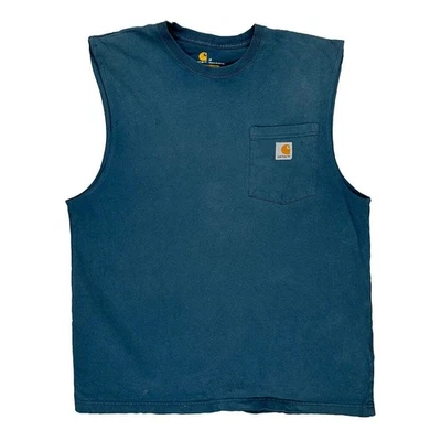 Carhartt Vest - Medium Blue Cotton - Image 1 of 4