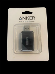 NEW ANKER USB 3.0 CARD READER 2 SLOT BLACK - Afbeelding 1 van 2