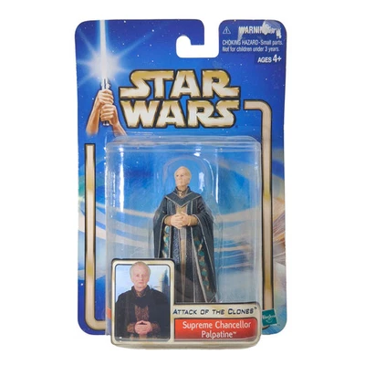 Star Wars Saga AOTC Supreme Chancellor Palpatine Modellino da 3,75 pollici 2002 - Immagine 1 di 4