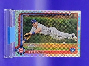 Nico Hoerner 2025 Topps Chrome X-Fractor SP 🔥 Cubs - Picture 1 of 2