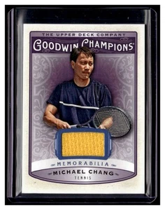 2019 Upper Deck Goodwin Champions Memorabilia #MMC Michael Chang RELIC TENNIS - Picture 1 of 2