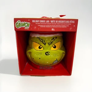 New Dr Seuss The Grinch Holiday Cookie Jar - Pirouline Crem Filled Rolled Wafers - Bild 1 von 3