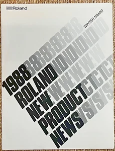 Vintage 1988 ROWLAND Electronics Musical Instruments Illustrated Catalog - Picture 1 of 5