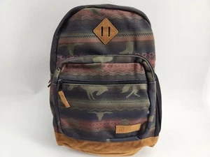 Wrangler Southwest Horse Bull Backpack Green Brown Zip Pockets NEW - Picture 1 of 9