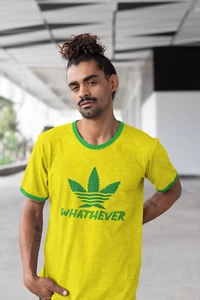 Cannabis T shirt Funny Weed THC Bob Marley Be Happy Marijuana parody Gift - Picture 1 of 8