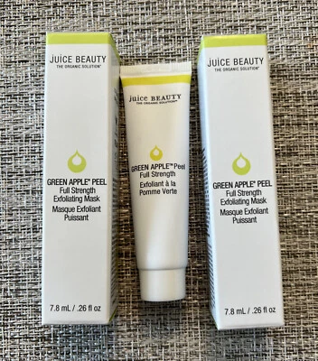 3 Juice Beauty Exfoliating Mask Green Apple Peel Full Strength 0.26 Oz each #A7 - Image 1 of 2
