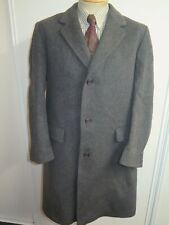 Genuine Crombie Charcoal Grey Coat Size L 42" Regular Euro 52
