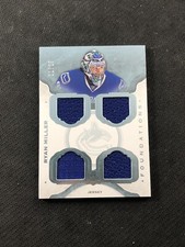 2014-15 UPPER DECK THE CUP RYAN MILLER FOUNDATIONS QUAD JERSEY BLUE #ed 21/25