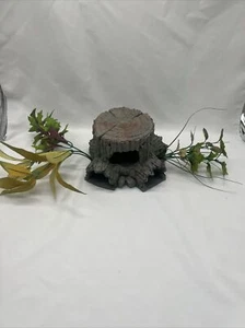 Large Tree Stump with Plants Aquarium Decor - Picture 1 of 7