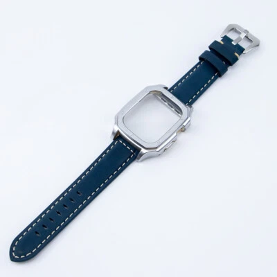 Funda PC + Correa de Cuero para Apple Watch Band Ultra2 49mm Mod Kit Para iwatch Ultra Foto 1 de 4