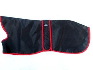 Greyhound24"61cm Waterproof Black Nylon Outer Mac White PU Coated Backing Lining - Picture 1 of 4