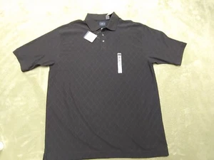 Hagger Men's Golf Polo Shirt Size Large Logo-G Black NWT - Picture 1 of 10