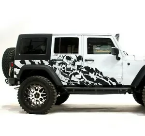 Nightmare Skull Graphics For Jeep Wrangler JL JK Decal sticker Rubicon 2018 2023 - Bild 1 von 14