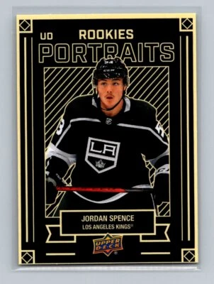 2022-23 UD Series 2 UD Portraits Rookies  #P-48 Jordan Spence Los Angeles Kings - Image 1 of 2