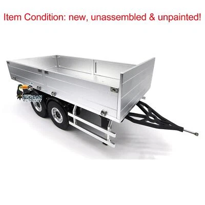 Metal 2 Axles Full Trailer KIT for 1/14 Scale RC Hydraulic Dump Truck Model - Image 1 of 4