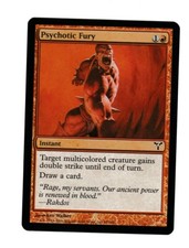 1x FOIL Psychotic Fury EX Dissension Mtg Magic EDH 1x x1