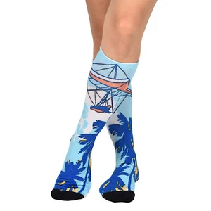 Calcetines Sierra coloridos hasta la rodilla para hombre y mujer tallas grandes y altas - Imagen 1 de 10