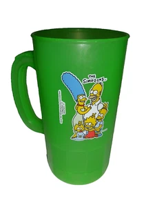 Taza de plástico verde THE SIMPSONS 1990 Super Litro BETRAS EE. UU. De colección - Imagen 1 de 10